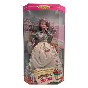 1995 Mattel Pioneer Barbie Doll 2nd Edition American Stories Collection #14756